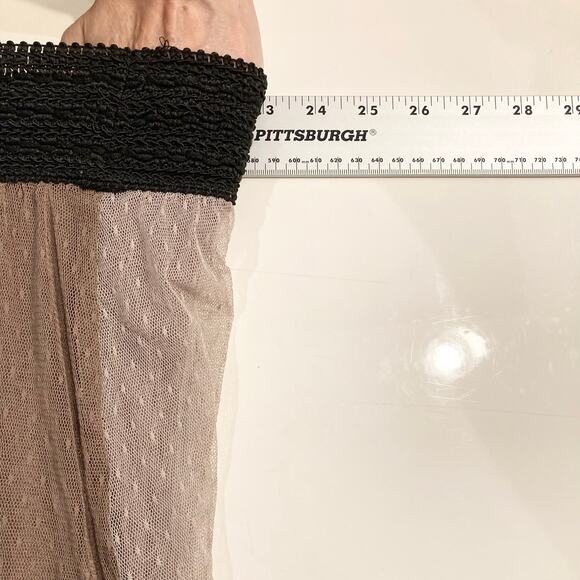 NWOT FREE PEOPLE Skirt M Tulle Mesh Sheer Layered Tiered Pull-On Midi Fairy Tutu - Picture 13 of 15